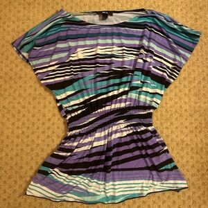 BCX Multicolor Striped Blouse